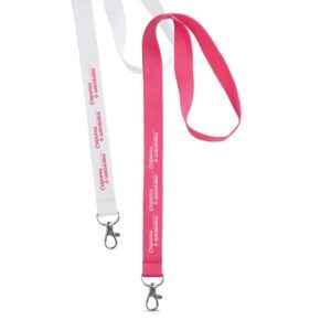 Polyard Lanyard em poliéster e mosquetão