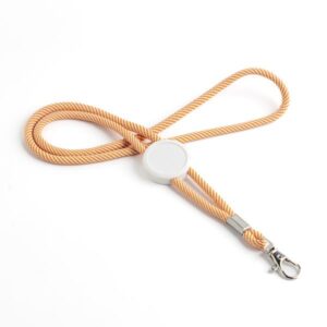 Metrip Lanyard em poliéster com ajuste e mosquetão