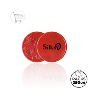 Coin 50 Ficha € 0,50 para carrinho, plástico PS