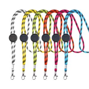 Ecoyard Lanyard tubular em RPET, ajustável