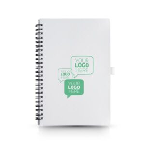 Spiral Bloco de notas de argolas A5 com capa em PP