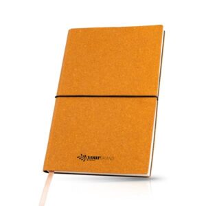 Dubai book Bloco de notas A5 com capa em pele reciclada