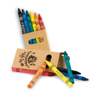 SixArt Caixa com 6 lápis de cera