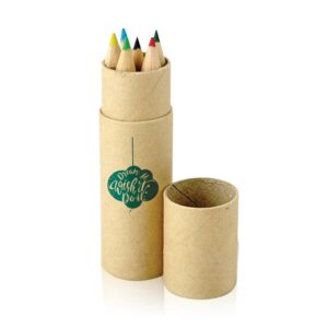 Artkid Conjunto de 6 lápis de cor em tubo