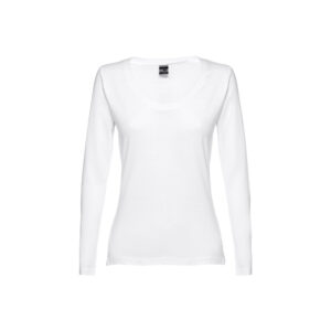 THC BUCHAREST WOMEN WH. T-shirt cintada de manga comprida para senhora