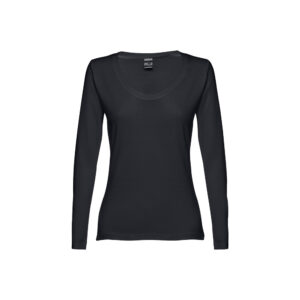 THC BUCHAREST WOMEN. T-shirt cintada de manga comprida para senhora em algodão