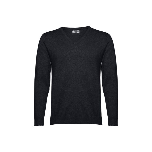 THC MILAN. Pullover com decote em" V" para homem em algodão e poliamida