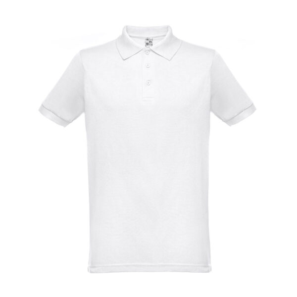 THC BERLIN WH. Polo de manga curta para homem. Cor branca