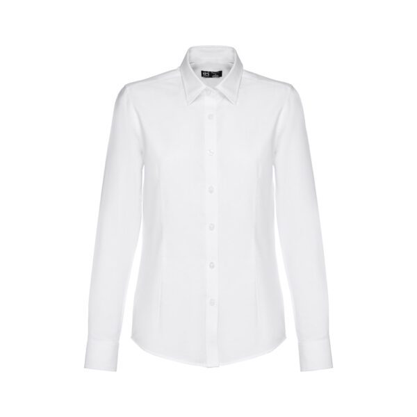THC TOKYO WOMEN WH. Camisa oxford de manga comprida para senhora. Cor branca