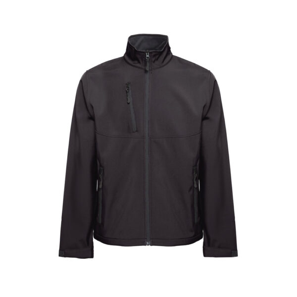 THC EANES. Casaco softshell (unissexo) em poliéster e elastano