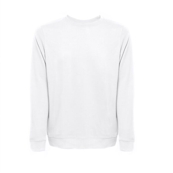 THC COLOMBO WH. Sweatshirt (unissexo) em felpa italiana sem carda. Cor branca