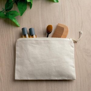 Cotpouch Bolsa em 100% algodão canvas, com fecho