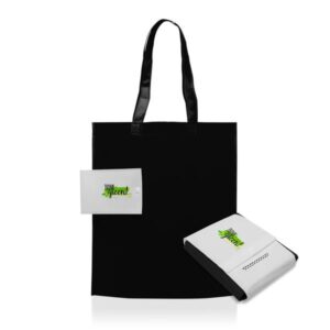Foldbag Saco dobrável em TNT 80g, com botão