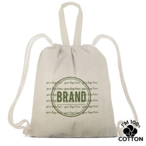 COTDUO Saco mochila com alças 100 % algodão 140 gramas/m2