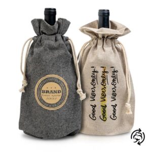 BOTBAG Saco prenda para 1 garrafa em algodão reciclado
