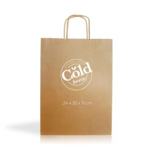 Kraft05 Saco papel kraft 90g/m2 24X32X11cm