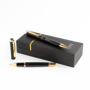 Beequeen Conjunto de roller e esferográfica em metal,estojo de oferta