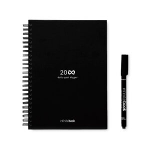 STARTER KIT INFINITE PLANNER A5. Kit composto um "Infinite Diary", kit de limpeza, marcador e suporte de marcador