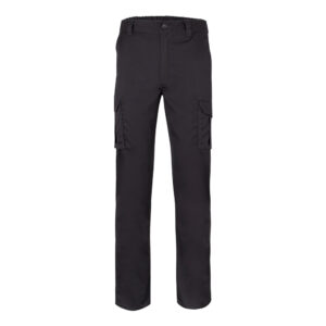 VL LUGH. Calças stretch multibolsos (240g/m²) em algodão (46%), EME (38%) e poliéster (16%)