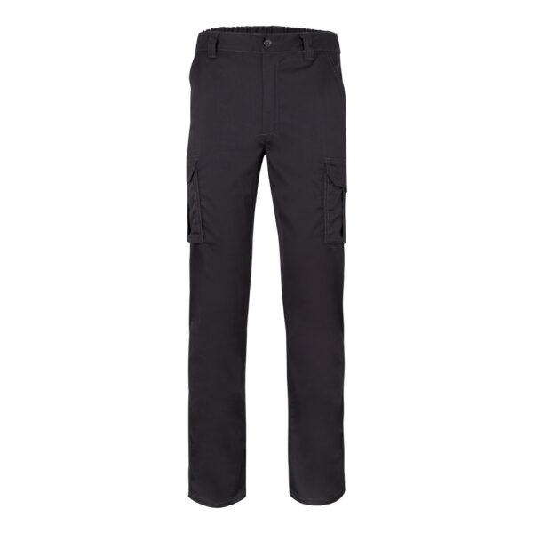 VL LUGH. Calças stretch multibolsos (240g/m²) em algodão (46%), EME (38%) e poliéster (16%)