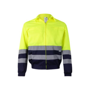 VL NEPTUNE LARGE. Casaco bicolor de sarja (210g/m²) em poliéster (80%) e algodão (20%)