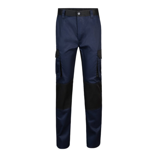 VL NJORD. Calças bicolor em sarja multibolsos (240 g/m²), em algodão (35%) e poliéster (65%)