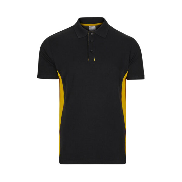 VL SUPAY. Polo piqué bicolor (180g/m²) manga curta, em algodão (60%) e poliéster (40%)