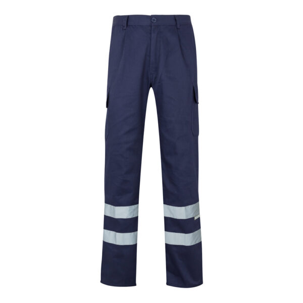 VL ASCLEPIUS. Calças em sarja multibolsos (200g/m²), em algodão (35%) e poliéster (65%)