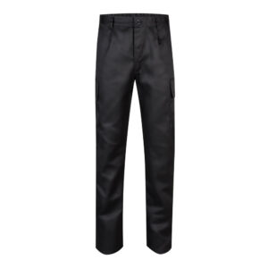 VL AINE. Calças em sarja (190g/m²) multibolsos, em algodão (20%) e poliéster (80%)