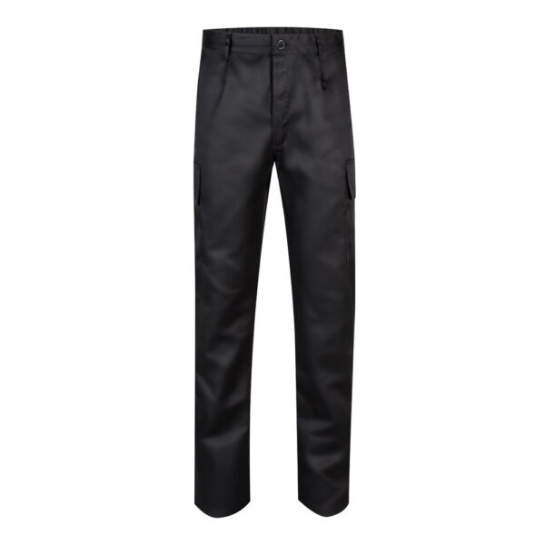 VL AINE. Calças em sarja (190g/m²) multibolsos, em algodão (20%) e poliéster (80%)