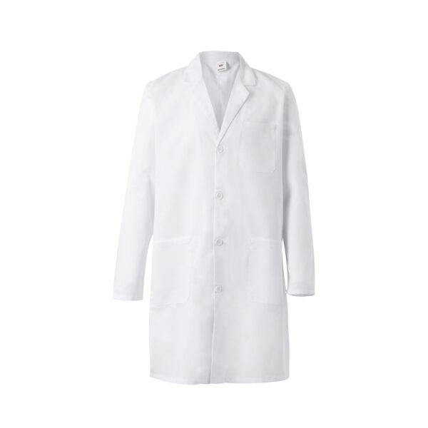 VL OGUN. Bata de sarja (180g/m²), em algodão (20%) e poliéster (80%)