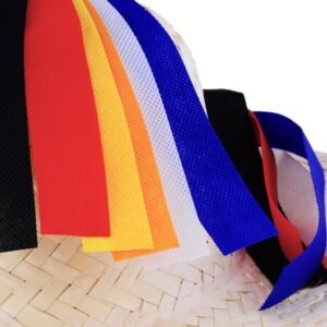 Trendband Fita colorida para chapéu, em TNT