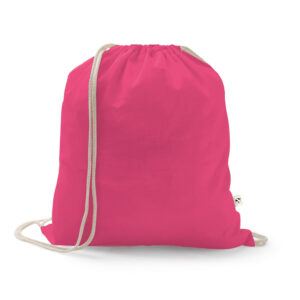ISTANBUL. Saco tipo mochila em algodão reciclado (70%) e poliéster (30% rPET) (150 g/m²)
