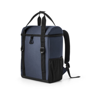 ROMA L. Mochila térmica almofadada em poliéster reciclado 600D ripstop 16 L