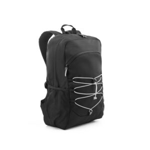 DELFOS BACKPACK. Mochila para computador portátil em poliéster reciclado 300D e poliéster reciclado 600D com elementos refletores