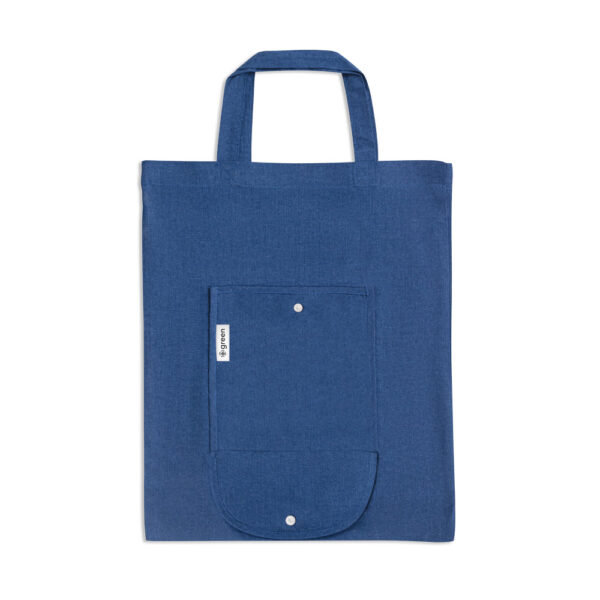 SIENA. Saco dobrável em algodão (50%), algodão reciclado (30%) e poliéster (20% rPET) (140 g/m²) - Image 2
