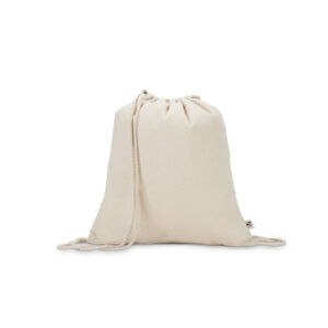 MAIORCA. Saco com cordão 100% algodão reciclado (180 g/m²)