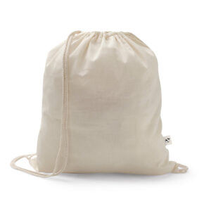 SALAMANCA. Saco tipo mochila em algodão reciclado (70%) e poliéster (30% rPET) (150 g/m²)