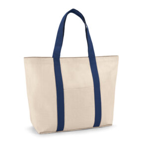 VILLE. Saco 100% algodão canvas com bolso frontal e interior (280 g/m²)