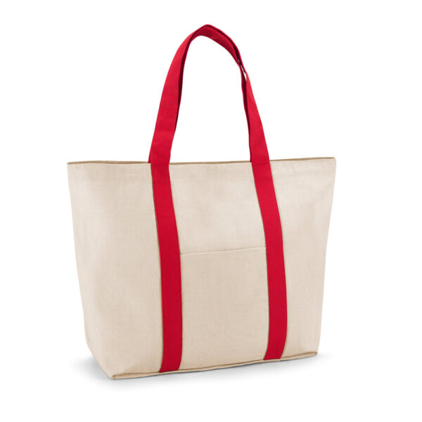 VILLE. Saco 100% algodão canvas com bolso frontal e interior (280 g/m²) - Image 2