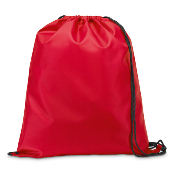 CARNABY. Saco tipo mochila em 210D com cordões em preto - Image 3