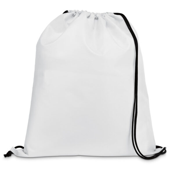 CARNABY. Saco tipo mochila em 210D com cordões em preto - Image 4