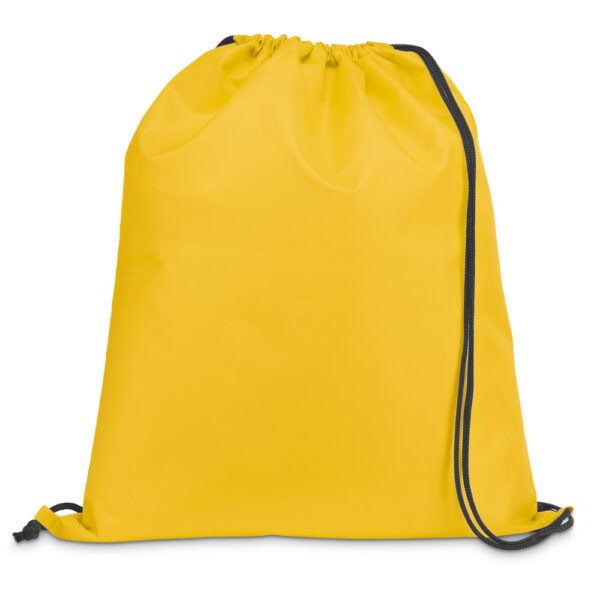 CARNABY. Saco tipo mochila em 210D com cordões em preto - Image 5