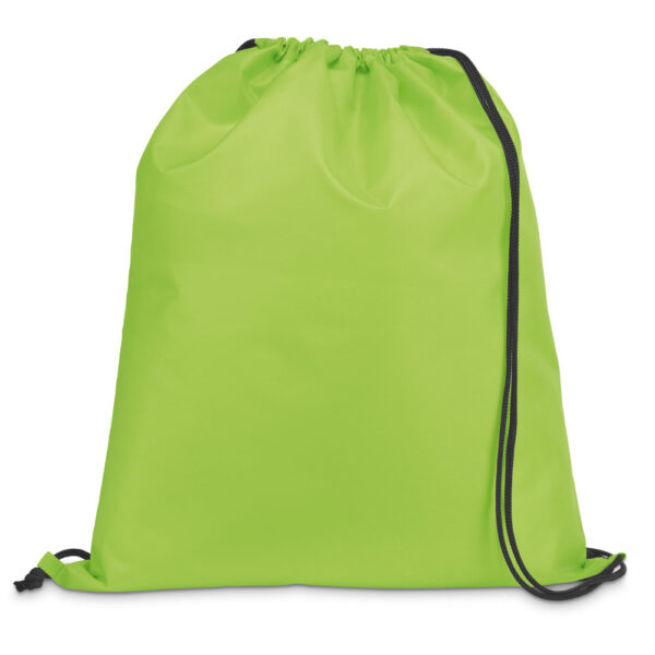 CARNABY. Saco tipo mochila em 210D com cordões em preto - Image 8