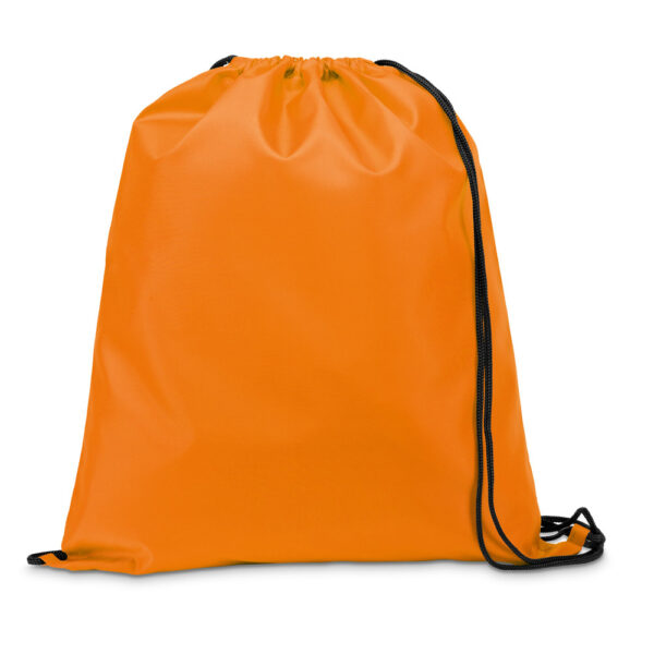 CARNABY. Saco tipo mochila em 210D com cordões em preto - Image 10