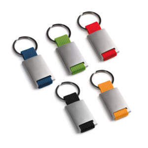 GRIPITCH. Porta-chaves em metal e em webbing