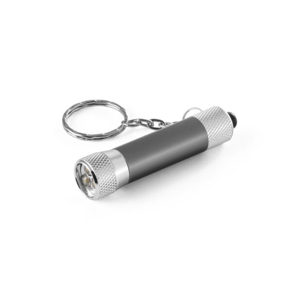 LERGAN. Porta-chaves em alumínio com lanterna de 3 luzes LEDs - Image 5