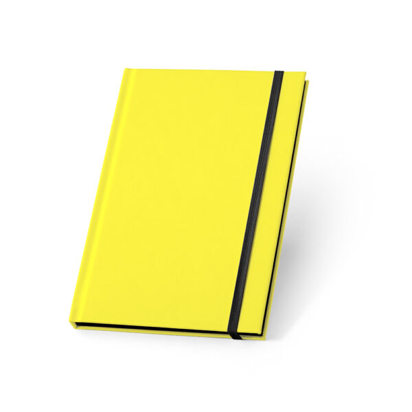 WATTERS. Bloco de notas A5 em PU fluorescente com folhas pautadas - Image 2