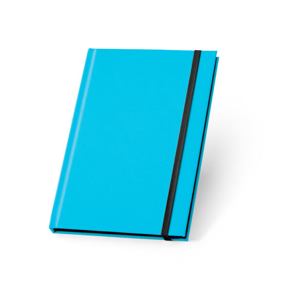 WATTERS. Bloco de notas A5 em PU fluorescente com folhas pautadas - Image 4