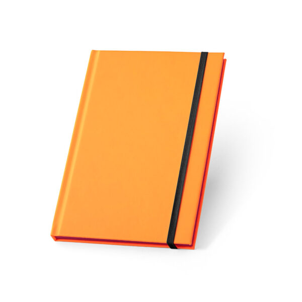 WATTERS. Bloco de notas A5 em PU fluorescente com folhas pautadas - Image 5